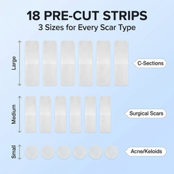 ScarFix+ | Transparent Silicone Scar Plasters for Surgery, Acne & Stretch Marks My Store