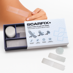 ScarFix+ | Transparent Silicone Scar Plasters for Surgery, Acne & Stretch Marks