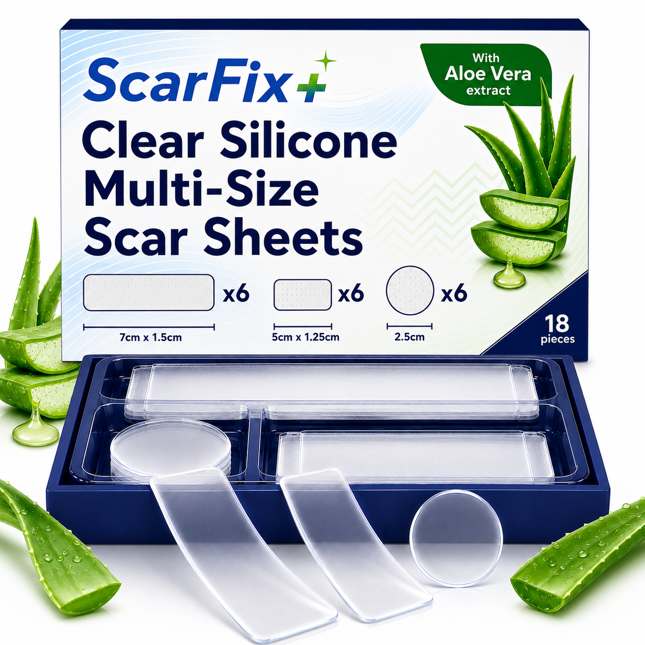 ScarFix+ | Transparent Silicone Scar Sheets for Surgery, Acne & Stretch Marks My Store